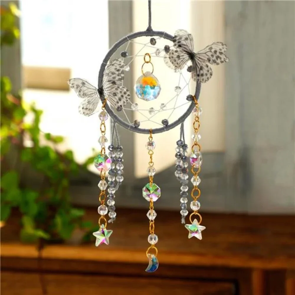 Butterfly Small Dream Catchers with Crystals